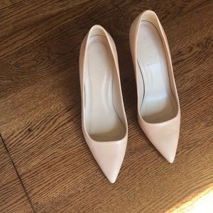 Nude j crew pumps made in Italy